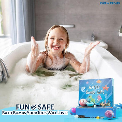 Gift Set Of 12 Bath Bombs For Kids