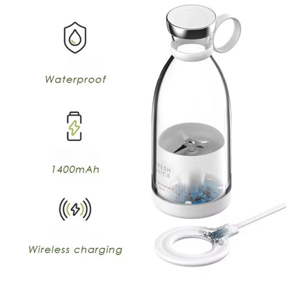 Rechargeable Handheld Mini Juicer Portable Blender for Shakes and Smoothies