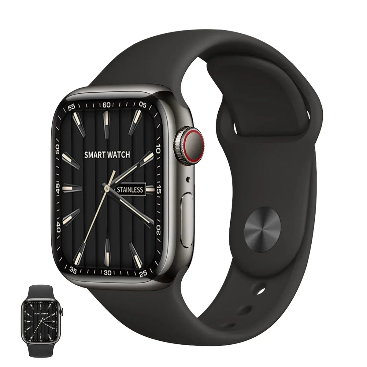 Apple Watch Series 9, GPS + Callular With Stainless Steel || ساعة أبل من السلسلة 9، مزودة بنظام تحديد المواقع العالمي (GPS)